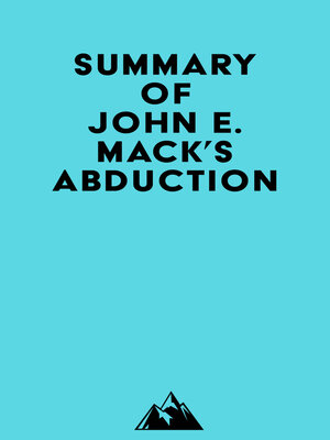 cover image of Summary of John E. Mack's Abduction